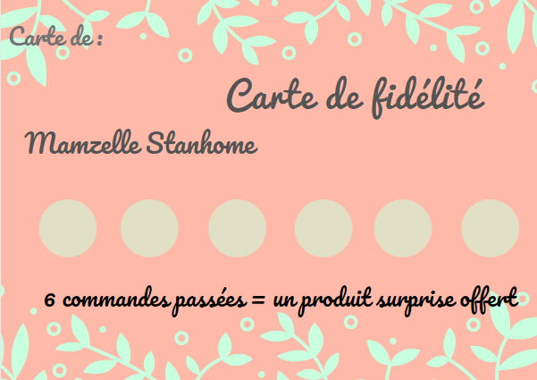 Votre carte de fidélité